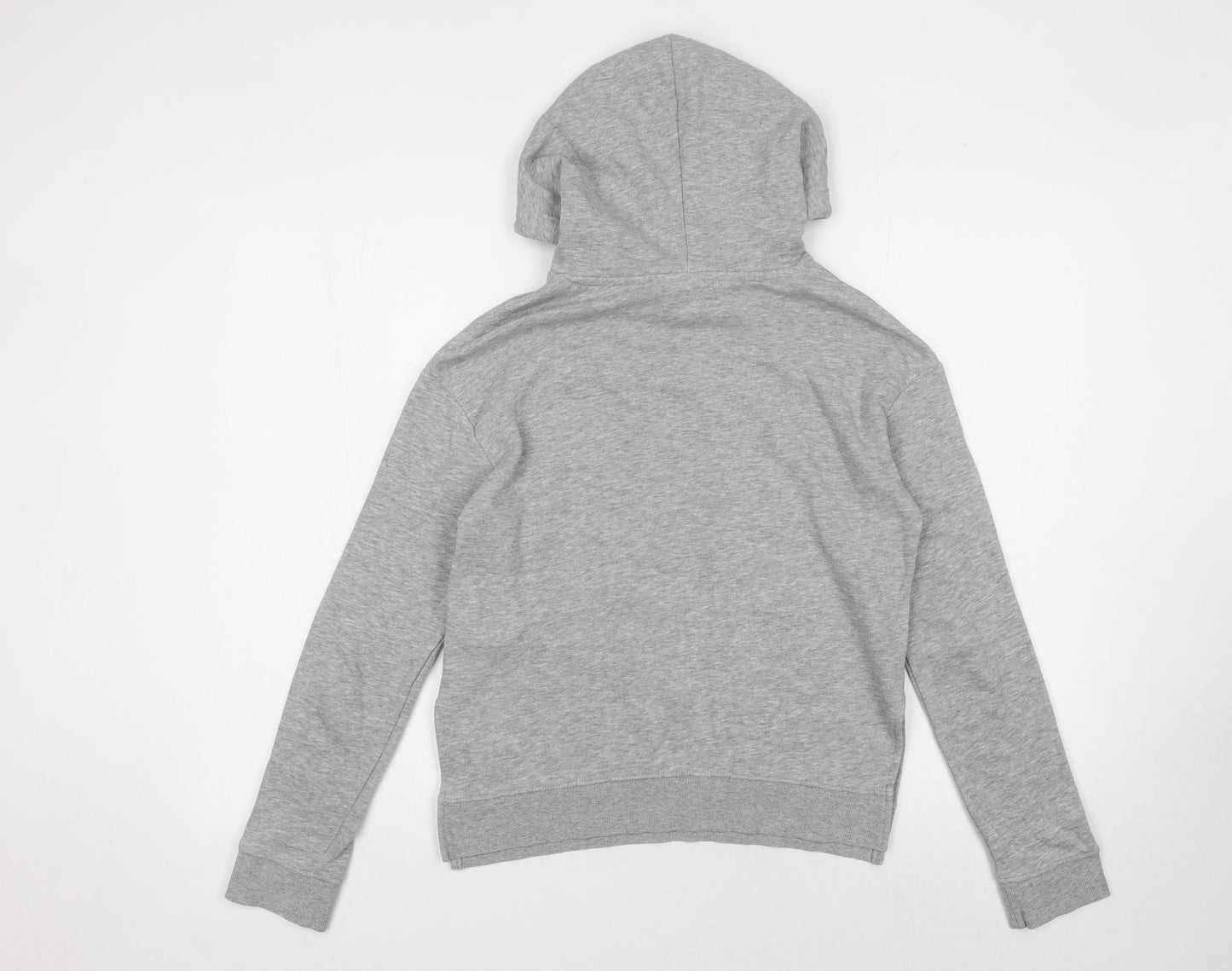 H&M Women's Grey Pullover Hoodie Size 8