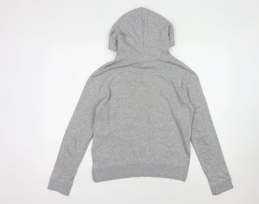 H&M Women's Grey Pullover Hoodie Size 8
