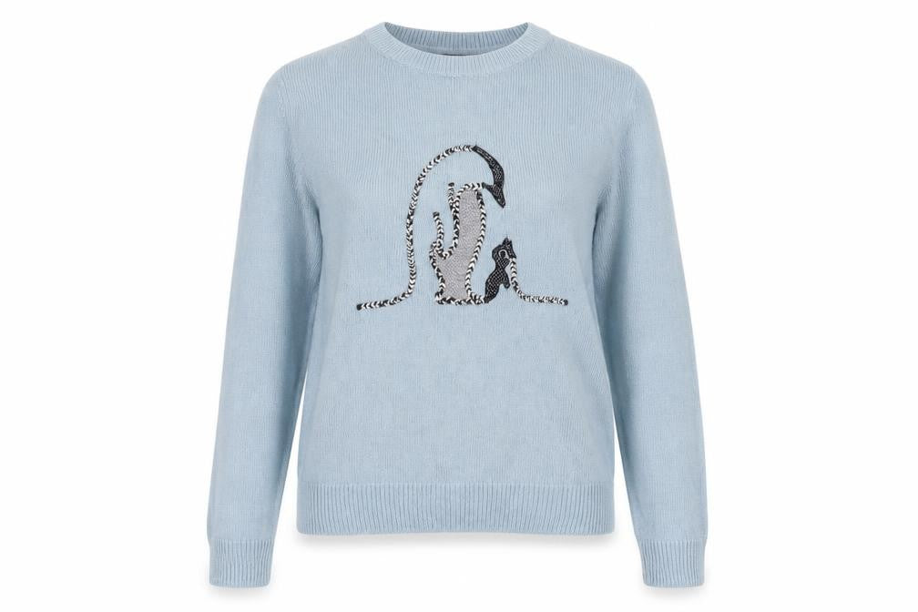 Womens UK Size S Marks and Spencer Blue Pullover Jumper