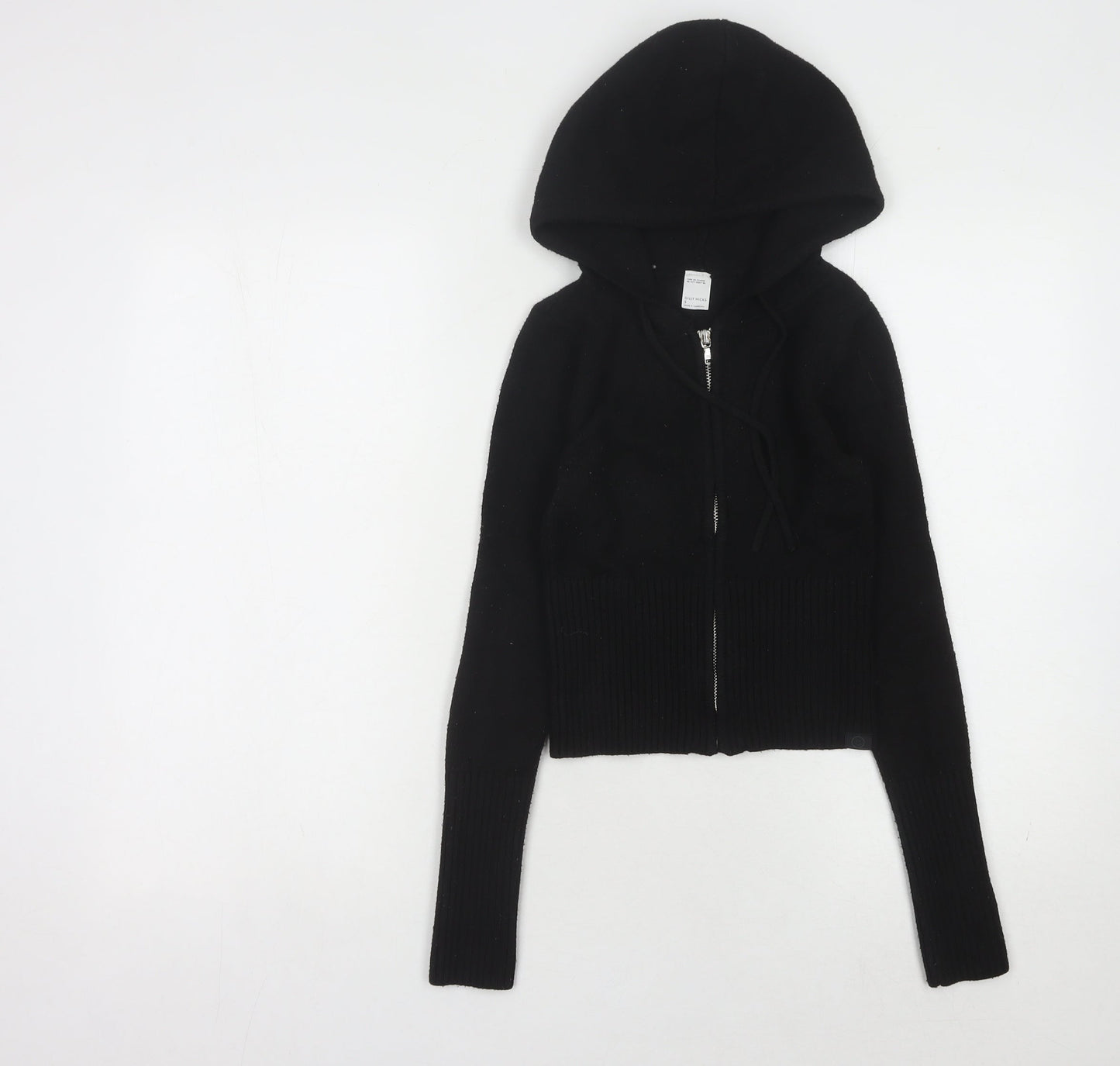 Womens UK Size S Gilly Hicks Black Full Zip Jumper