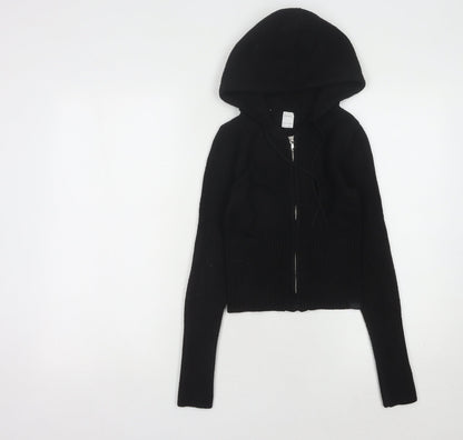 Womens UK Size S Gilly Hicks Black Full Zip Jumper