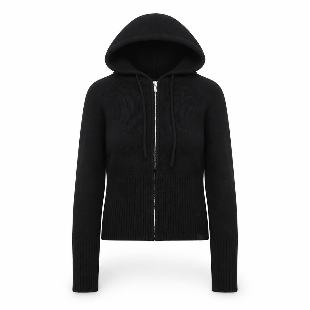Womens UK Size S Gilly Hicks Black Full Zip Jumper