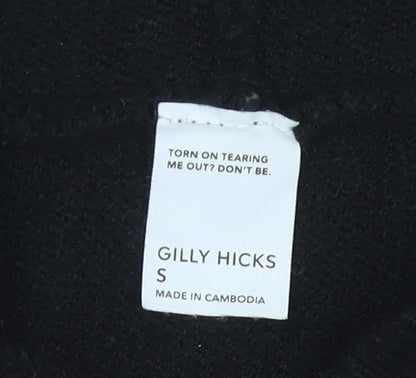 Womens UK Size S Gilly Hicks Black Full Zip Jumper