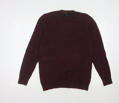 Next Men's Red Pullover Jumper, Medium, Crew Neck