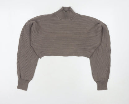 Womens UK Size S New Look Brown Pullover Jumper