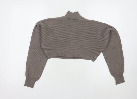 Womens UK Size S New Look Brown Pullover Jumper
