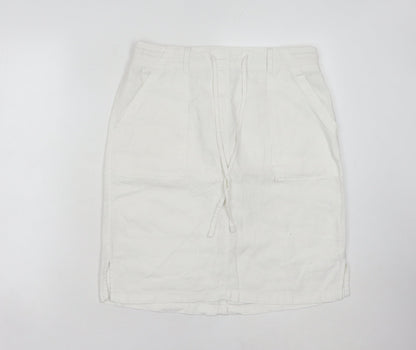Marks and Spencer Women's White Cargo Skirt Size 10