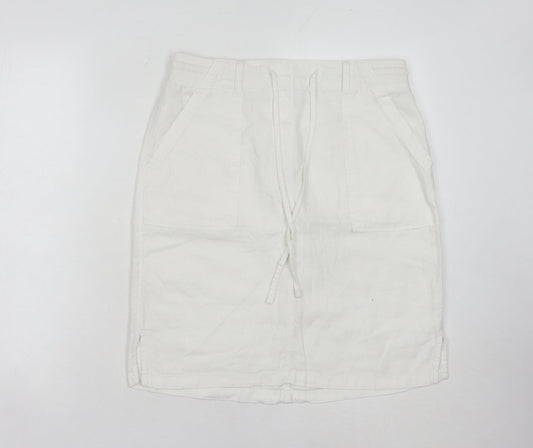 Marks and Spencer Women's White Cargo Skirt Size 10