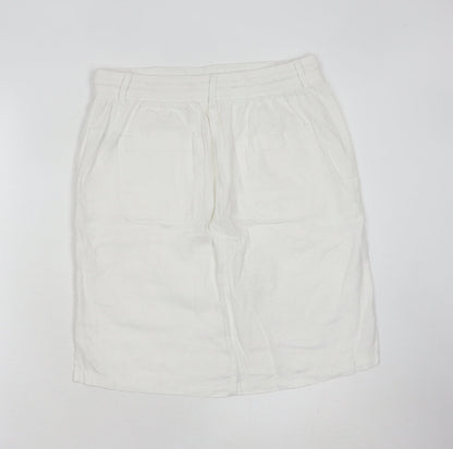 Marks and Spencer Women's White Cargo Skirt Size 10