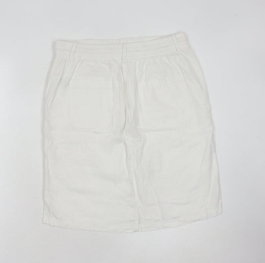 Marks and Spencer Women's White Cargo Skirt Size 10