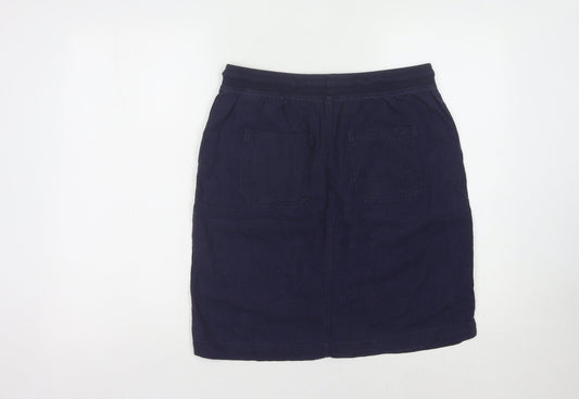 Marks and Spencer Women's Blue Linen Skirt Size 10
