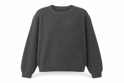 Front view of Feraud Women's Grey Knit jumper, size L