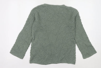 Womens UK Size XS Marks and Spencer Green Pullover Jumper
