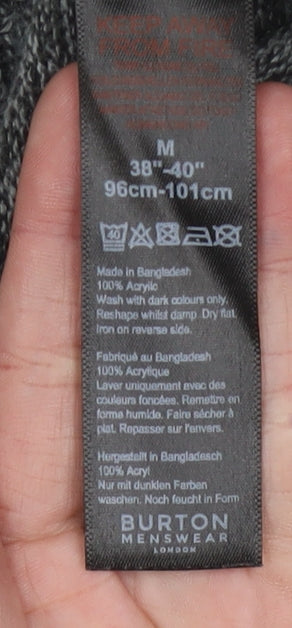 Burton Menswear Grey High Neck Pullover Jumper