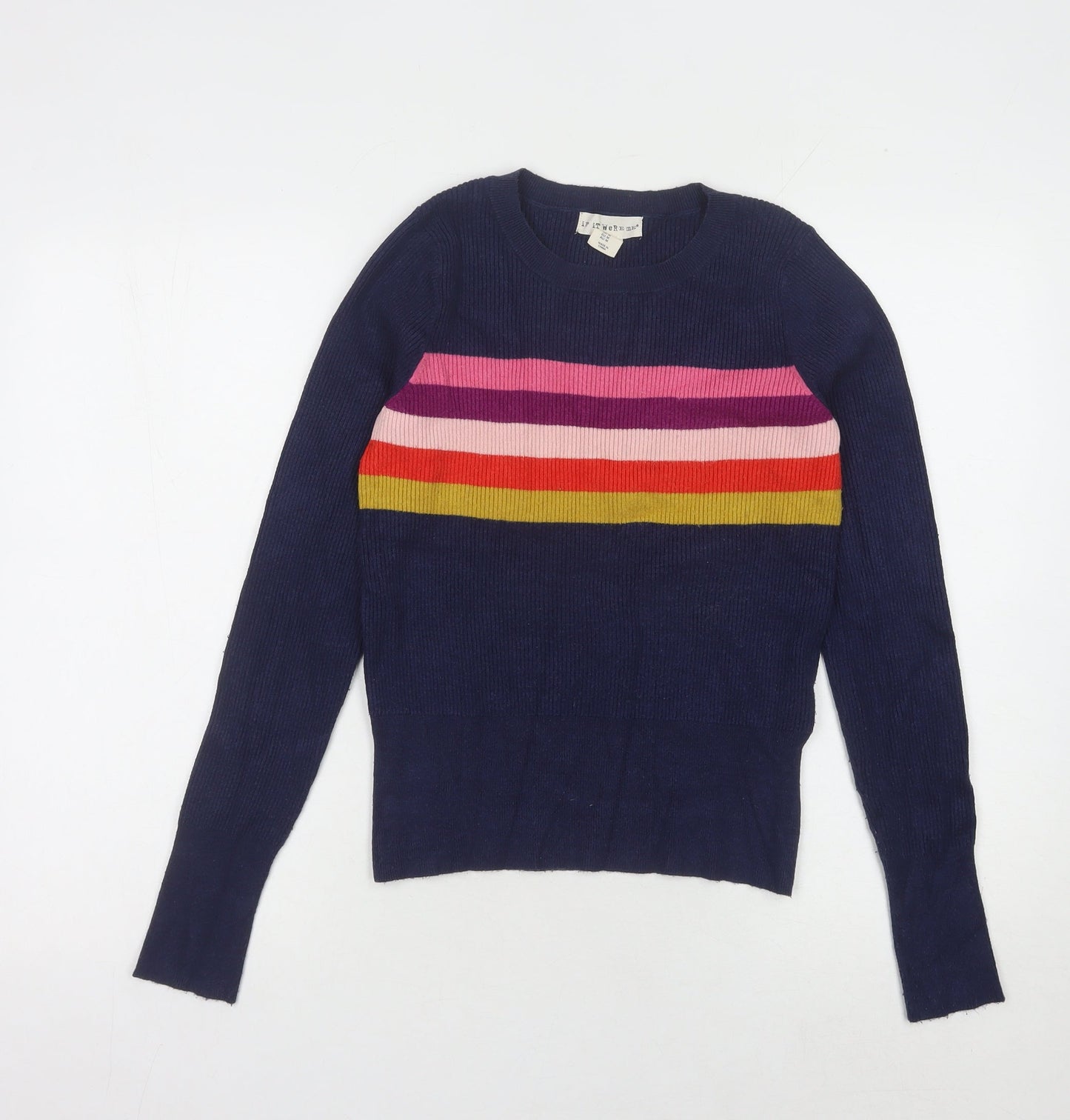 iF iT WeRe Me Women's Multicoloured Pullover Jumper, M