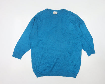 Roaman's Women's Blue Pullover Jumper L