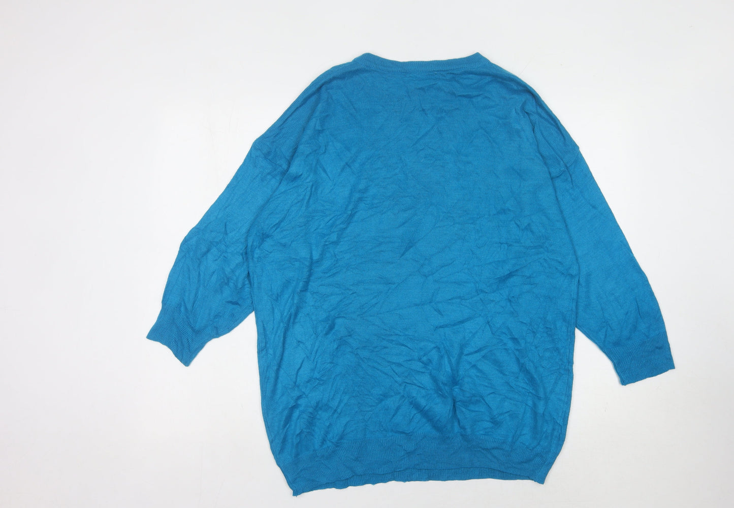 Roaman's Women's Blue Pullover Jumper L
