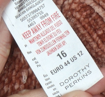 Womens UK Size 16 Dorothy Perkins Brown Pullover Jumper