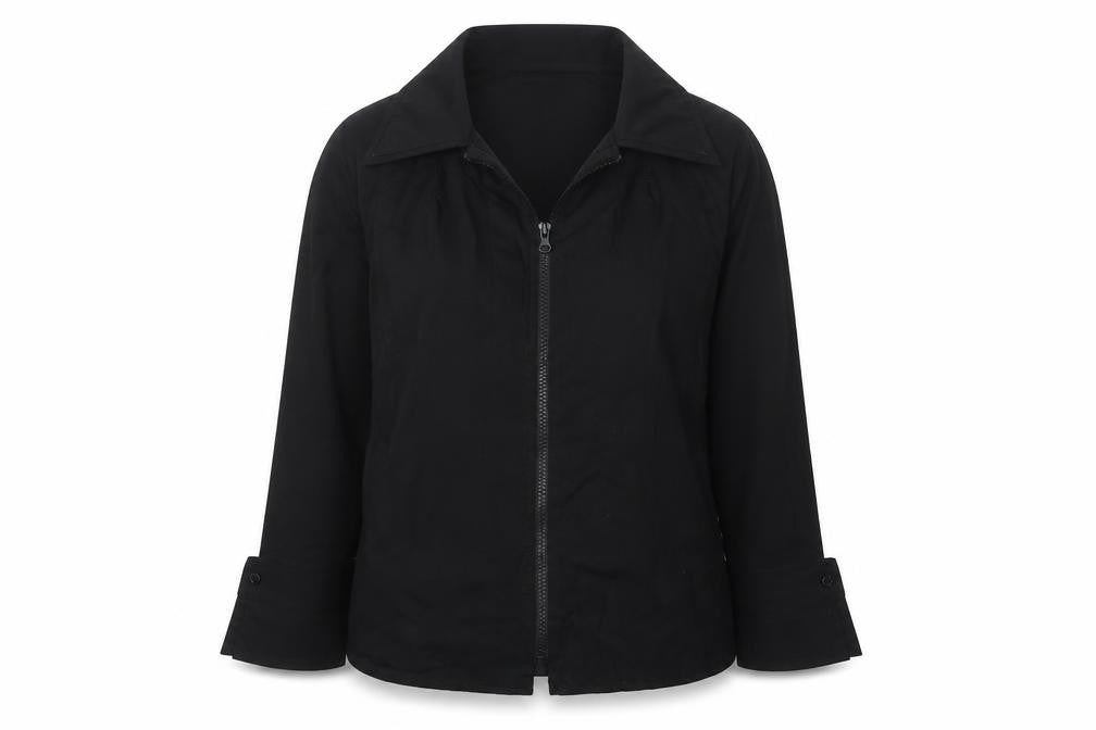 Front view of Diego Reiga Women's Black Jacket M Casual
