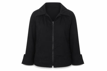 Front view of Diego Reiga Women's Black Jacket M Casual