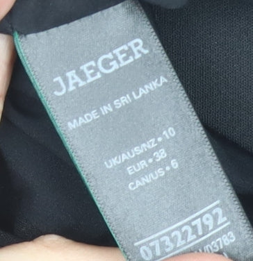 Jaeger Women's Black Blazer Size 10 Regular Fit