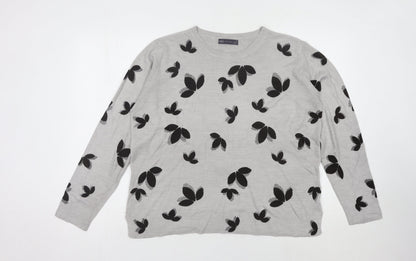 Womens UK Size 16 Marks and Spencer Grey Pullover Jumper