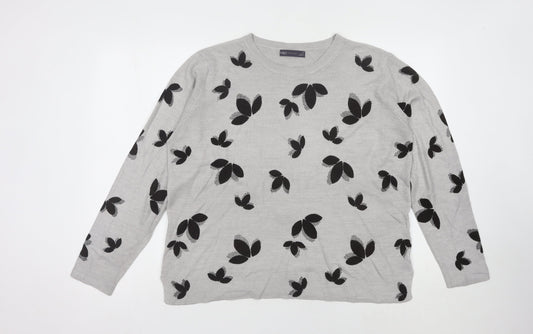 Womens UK Size 16 Marks and Spencer Grey Pullover Jumper