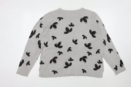 Womens UK Size 16 Marks and Spencer Grey Pullover Jumper