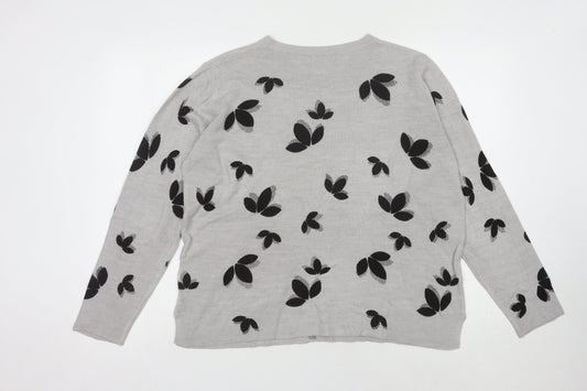 Womens UK Size 16 Marks and Spencer Grey Pullover Jumper