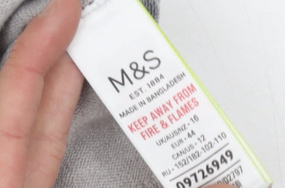 Womens UK Size 16 Marks and Spencer Grey Pullover Jumper