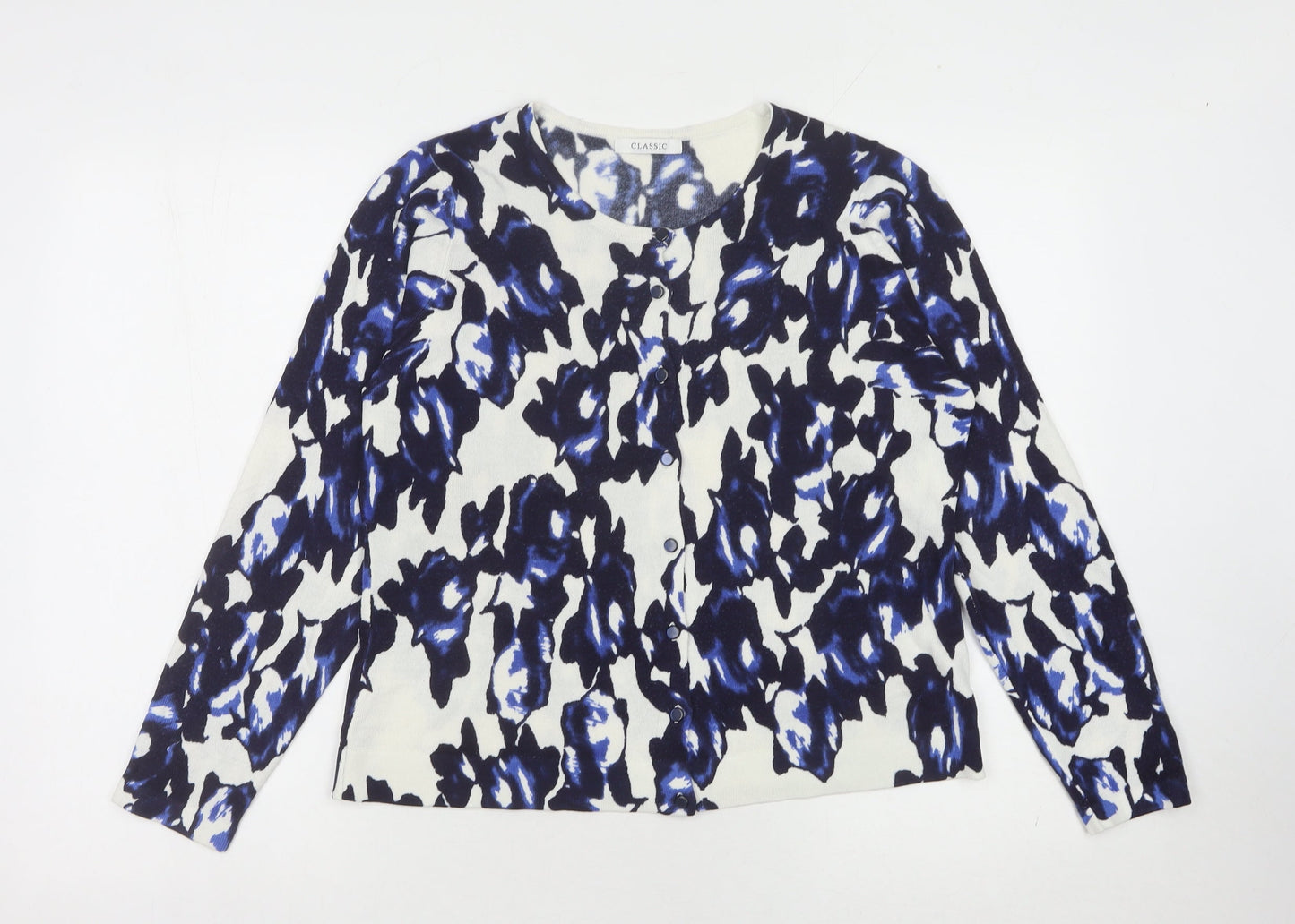 Womens UK Size 10 Marks and Spencer Blue Cardigan Jumper