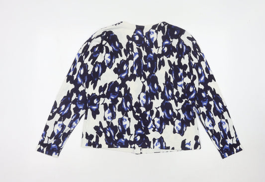 Womens UK Size 10 Marks and Spencer Blue Cardigan Jumper