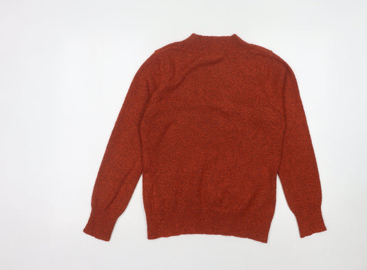M&Co Women’s Red V-Neck Pullover Knit Jumper M