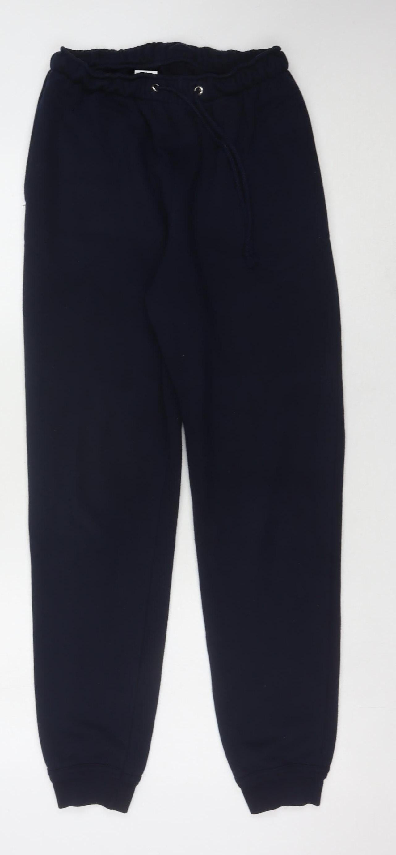 Womens UK Size M St Michael Regular Fit Jogger Blue Trousers