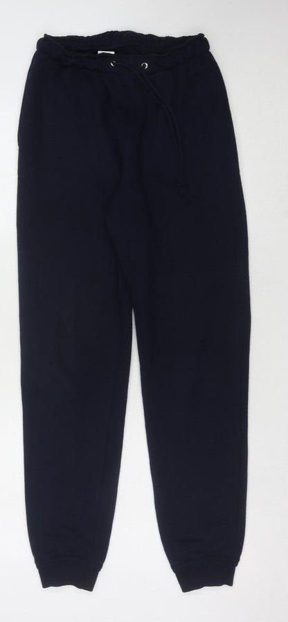 Womens UK Size M St Michael Regular Fit Jogger Blue Trousers