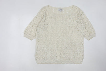 Womens UK Size 12 NEXT Ivory Pullover Jumper