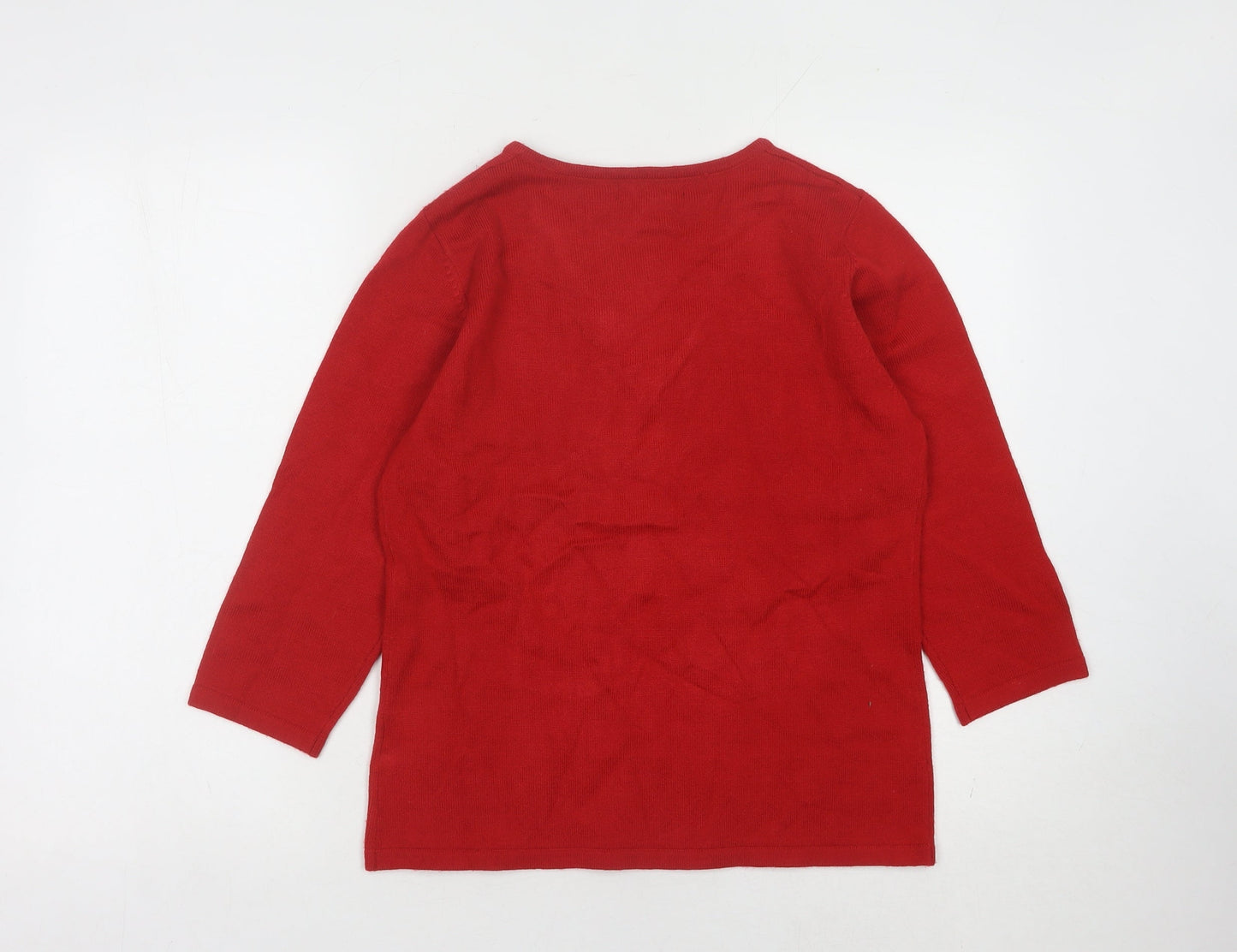 Womens UK Size S Paramour Red Pullover Jumper