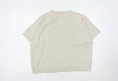 Berketer Women Beige 18-20 Floral Knit Jumper
