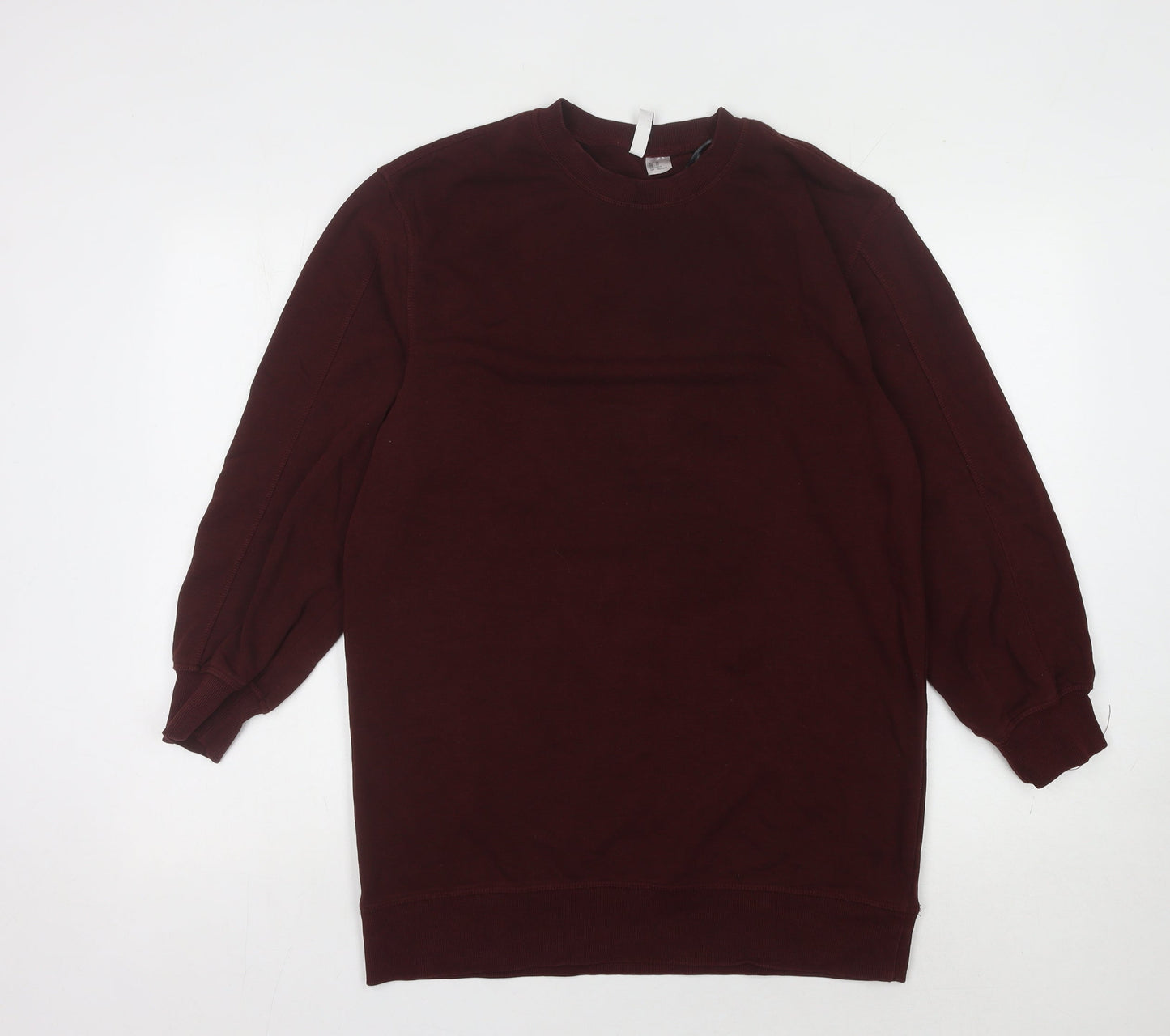 H&M Women’s Red XS Long Sleeve Crew Neck Dress
