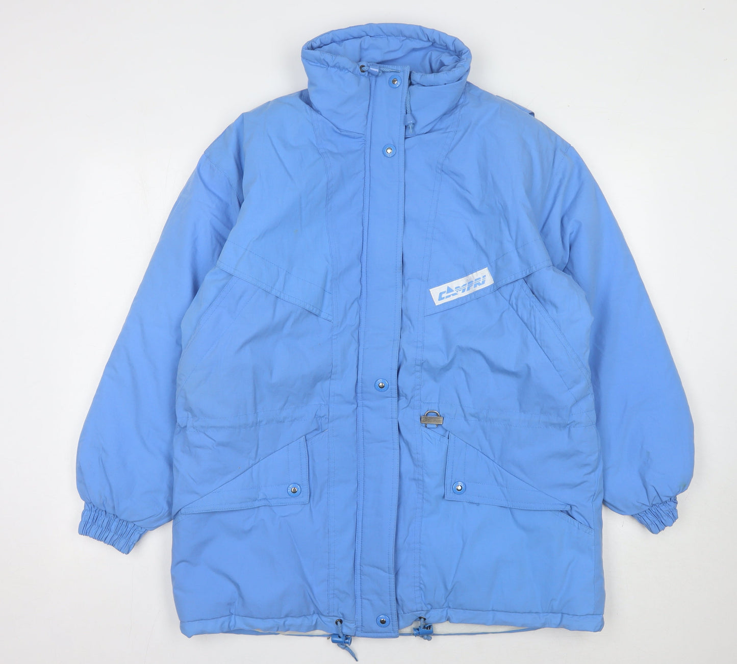 Unisex Adults UK Size 12 Plus No Data Blue Parka Coat