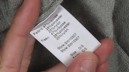 Elan Women's Grey Star Pullover Jumper, One Size