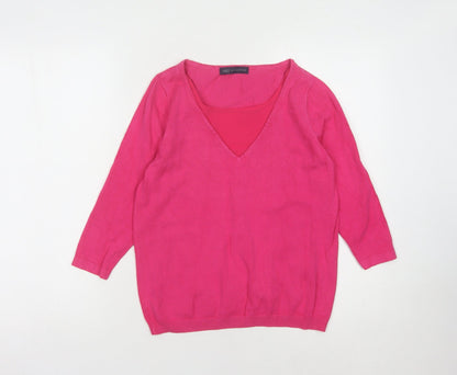 Womens UK Size 8 Marks and Spencer Pink Pullover Jumper