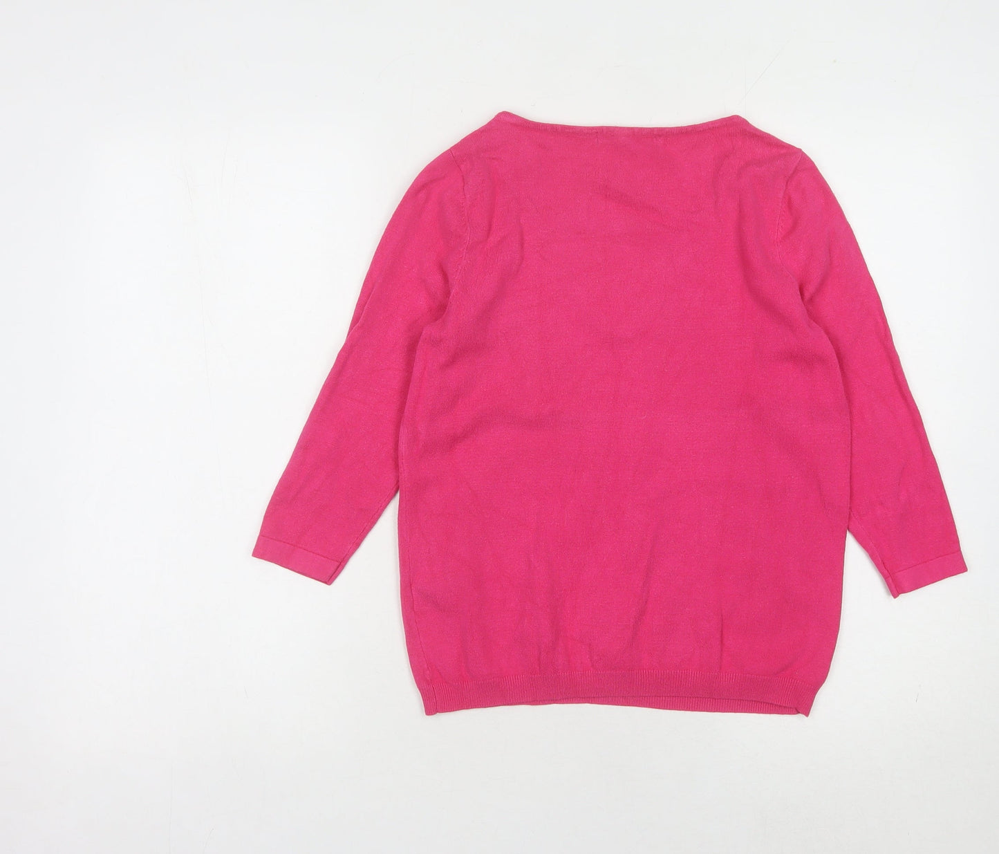 Womens UK Size 8 Marks and Spencer Pink Pullover Jumper