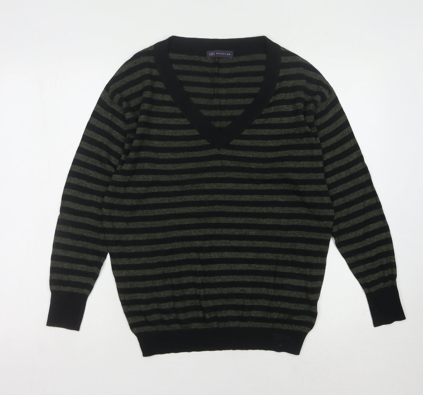 Womens UK Size 10 Marks and Spencer Black Pullover Jumper