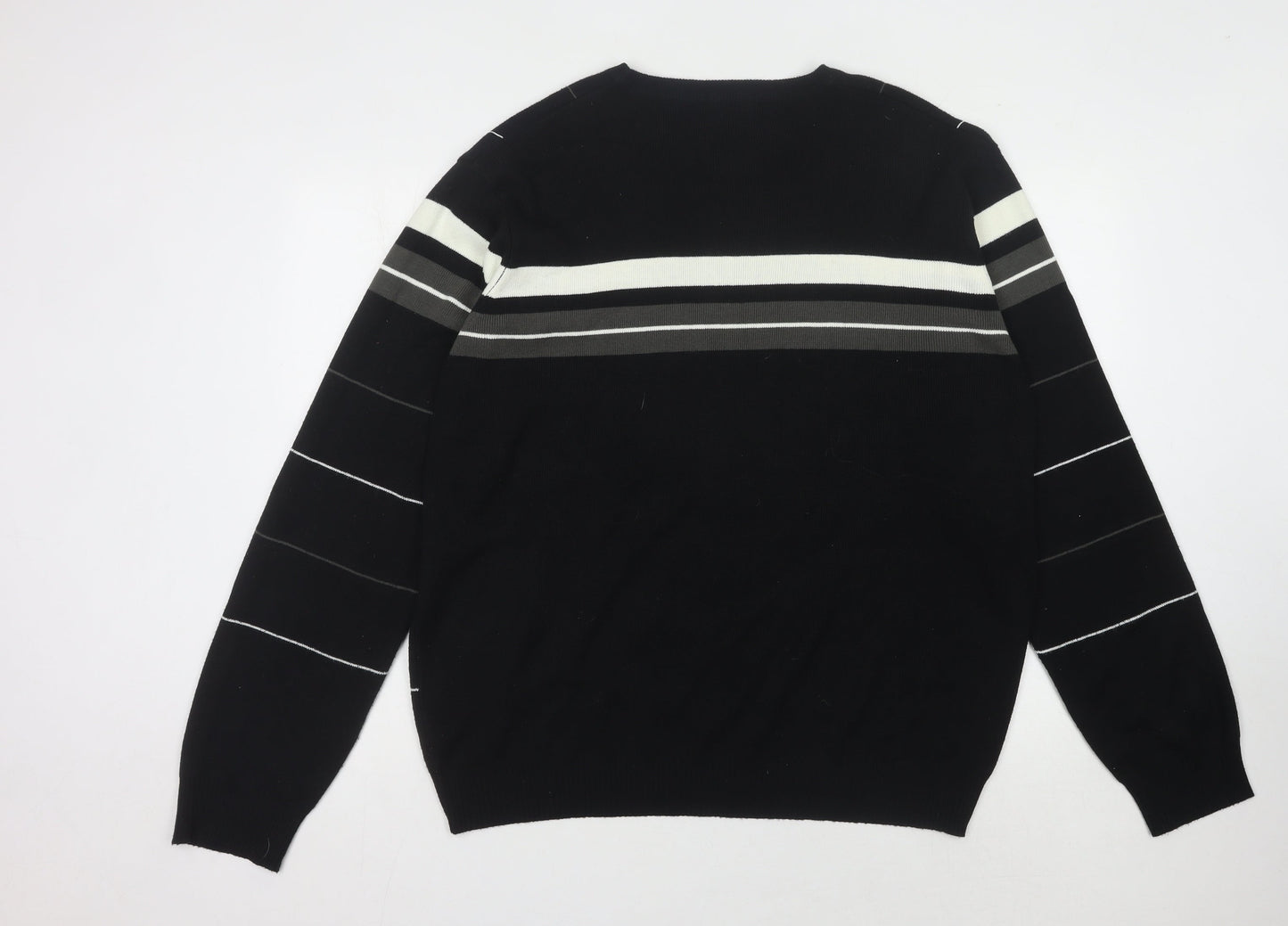 Urban Spirit Men's Black Check Pullover Jumper L