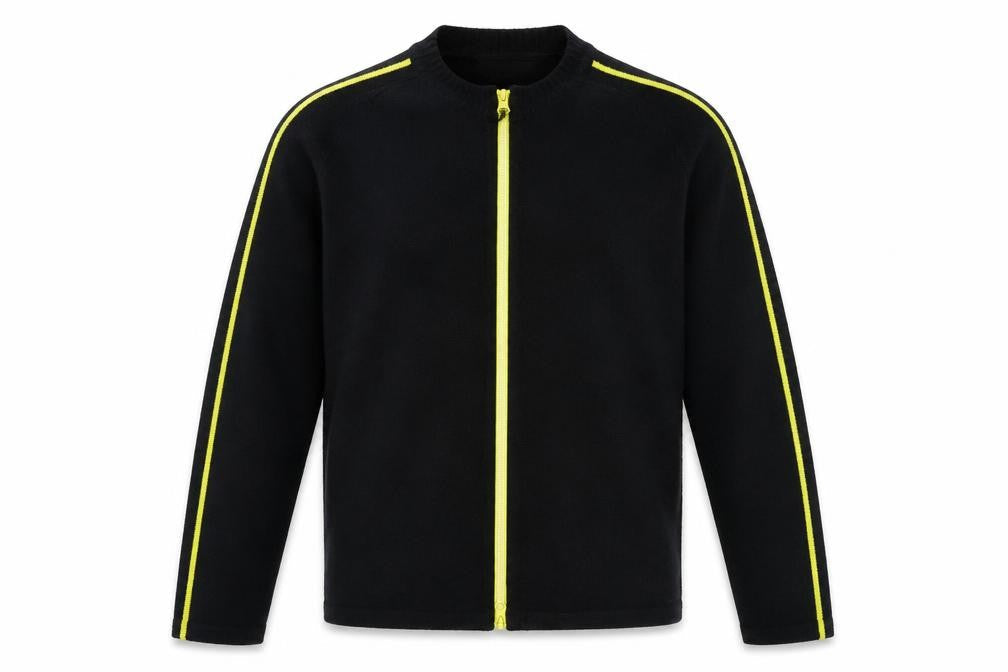 Mens UK Size L Cutting Edge Black Full Zip Jumper
