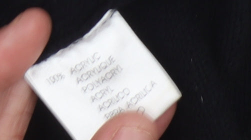 Cutting Edge Men's Black Full Zip Jumper Large