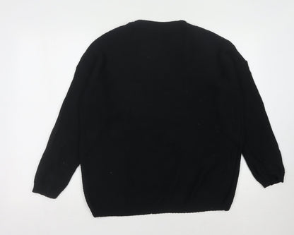 Womens UK Size M New Look Black Pullover Jumper