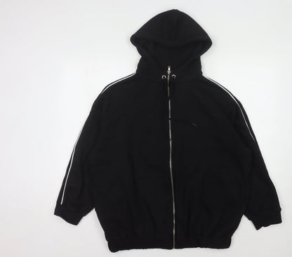 Boohoo Women’s Black Full Zip Hoodie Size 10