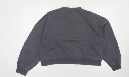 H&M Women's Grey Pullover Sweatshirt, M, Casual